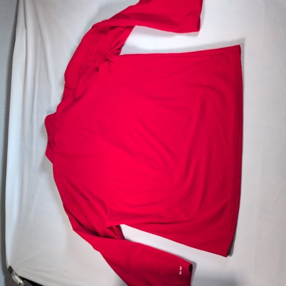 The North Face Red Quarter Zip Pullover Fleece TKA 100 - Picture 8 of 9